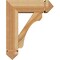 Ekena Millwork Legacy Arts and Crafts Rough Sawn Bracket w/ Offset Brace, Western Red Cedar, 6"W x 16"D x 20"H BKT0604X16X20LEC03RWR - alternate 2